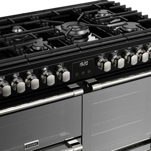 Stoves Sterling Deluxe D1000DF Black 100cm Dual Fuel Range Cooker 444411466