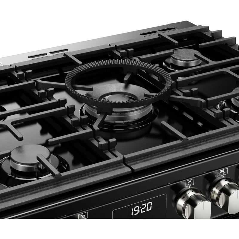 Stoves Sterling Deluxe D1000DF Black 100cm Dual Fuel Range Cooker 444411466