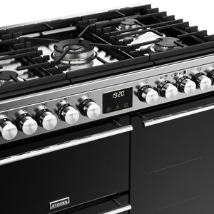 Stoves Precision Deluxe S900DF Stainless Steel 90cm Dual Fuel Range Cooker 444411485 - DB Domestic Appliances