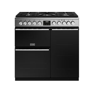 Stoves Precision Deluxe S900DF Stainless Steel 90cm Dual Fuel Range Cooker 444411485 - DB Domestic Appliances