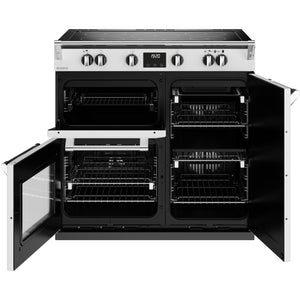 Stoves Richmond Deluxe D900Ei TCH Icy White 90cm Induction Range Cooker 444411534