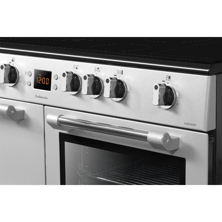 Leisure Cookmaster 100cm Ceramic Range Cooker Silver CK100C210S - DB Domestic Appliances