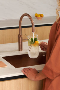 Quooker 3 in 1 Flex Rose Copper PRO7 Boiling Water Tap