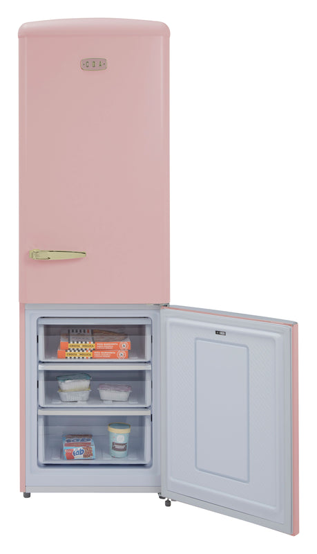 CDA Florence Tea Rose Retro Fridge Freezer - DB Domestic Appliances