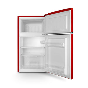 Montpellier MAB2035ER Retro Under Counter Fridge Freezer Red