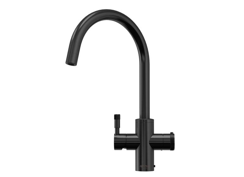 QETTLE Signature Modern 4 in 1 Boiling Water Tap 2 Litre Round Spout - Black