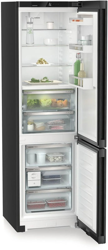 Liebherr Plus CBNbda572i Freestanding Black Steel Doors 70/30 Fridge Freezer