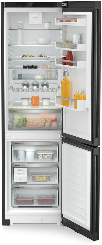 Liebherr Plus CNbdc573i Freestanding Black Steel 70/30 Frost Free Fridge Freezer