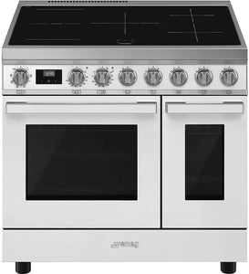 Smeg Portofino CPF92IMWH White 90cm Induction Range Cooker