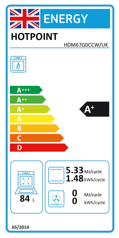 Hotpoint HDM67G0CCW Freestanding Gas Cooker - DB Domestic Appliances