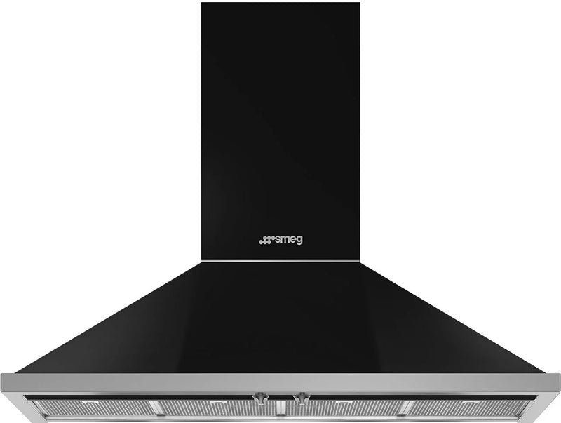 Smeg Portofino KPF12BL Black 120cm Cooker Hood