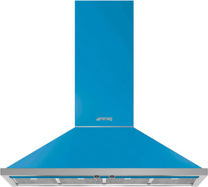 Smeg Portofino KPF12T Turquoise 120cm Cooker Hood