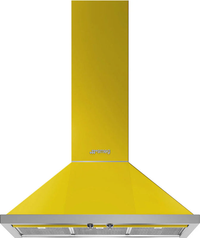 Smeg Portofino KPF9YW Yellow 90cm Cooker Hood