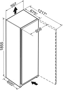 Liebherr Plus RBsfd5221 Freestanding Silver Fridge with Icebox