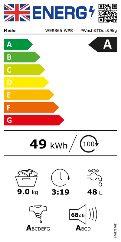 Miele WER865 washing machine - DB Domestic Appliances