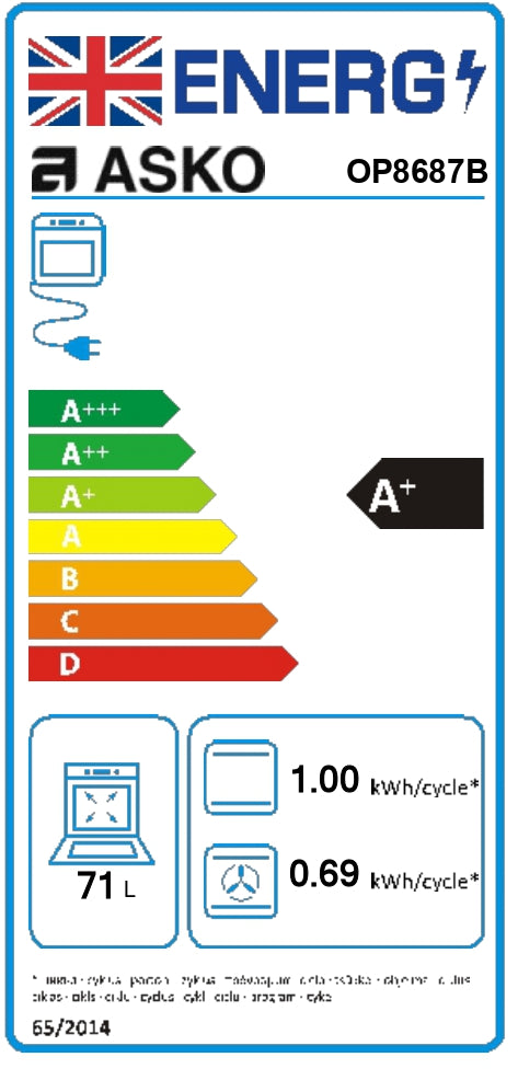 ASKO | OP8687B | Built In Electric Single Oven – DB Domestic Appliances
