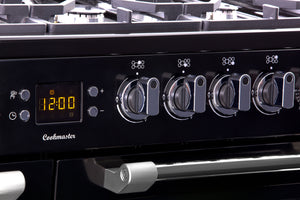 Leisure Cookmaster 100cm Dual Fuel Range Cooker Black CK100F232K - DB Domestic Appliances
