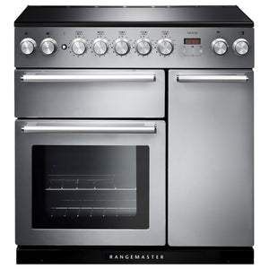 Rangemaster Nexus 90cm Induction Range Cooker Stainless Steel with Chrome - DB Domestic Appliances