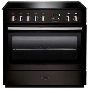 Rangemaster Professional Plus FX 90cm Induction Range Cooker Black with Chrome - DB Domestic Appliances