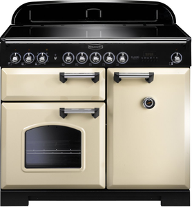 Rangemaster Classic 100cm Induction Range Cooker Cream with Chrome - DB Domestic Appliances
