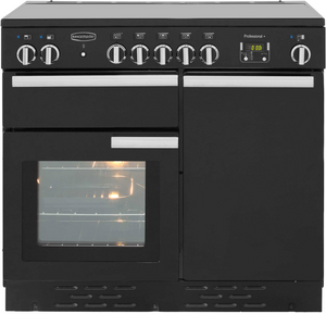 Rangemaster Professional Plus 100cm Induction Range Cooker Black with Chrome - DB Domestic Appliances