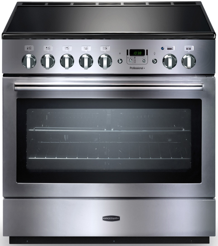 Rangemaster Professional Plus FX 90cm Induction Range Cooker Stainless Steel with Chrome - DB Domestic Appliances